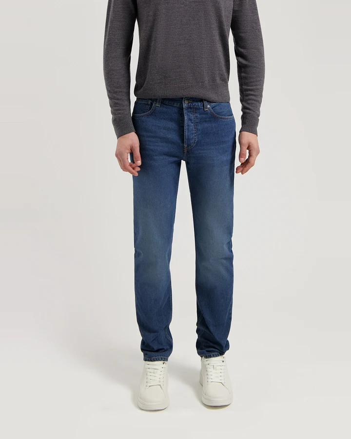 MUD Jeans Herren vegan Jeans Mid Straight John Rustic Blue
