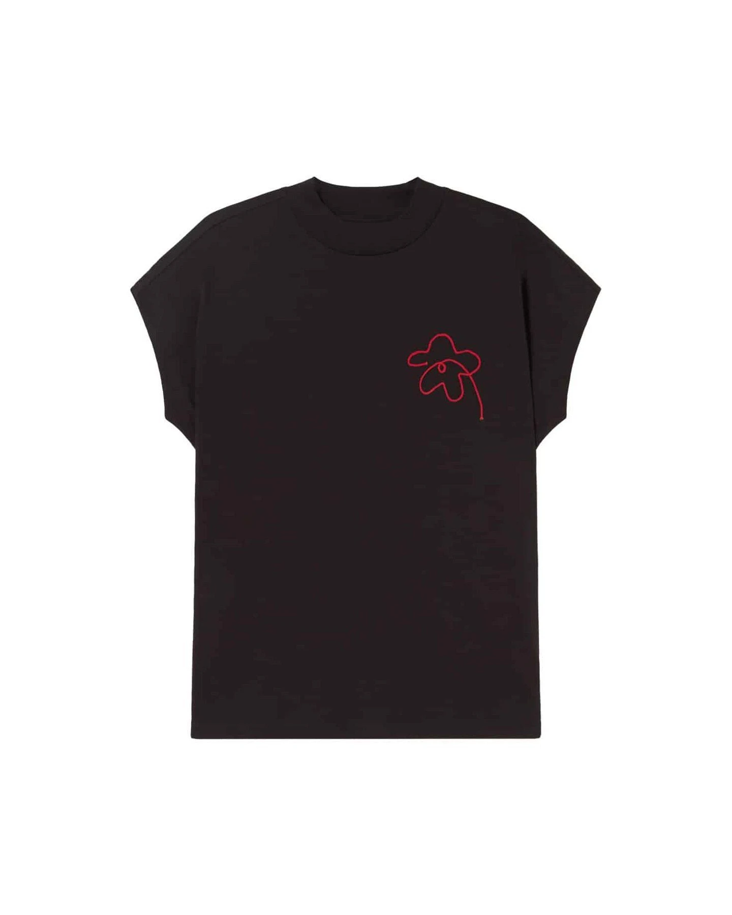 T-Shirt Basic Volta Flower Schwarz – Ansicht 6