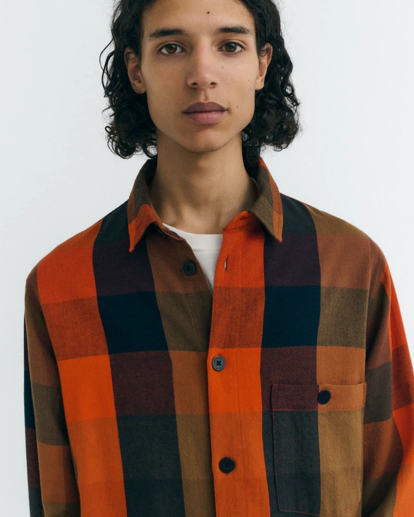 Hemd Theo Checked Orange – Ansicht 2