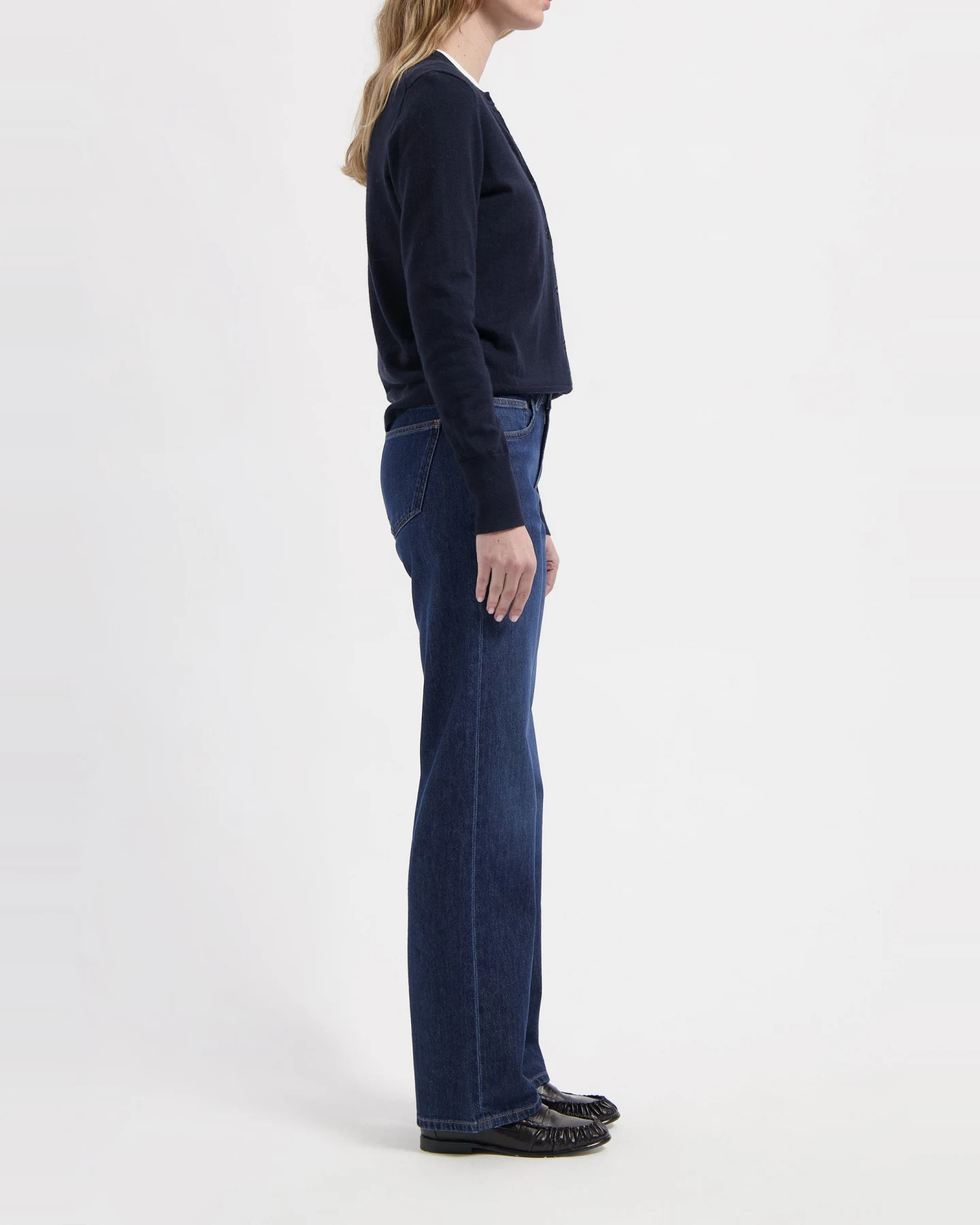 MUD Jeans Damen vegan Jeans Mid Straight Carry Faded Vintage Blau – Ansicht 2