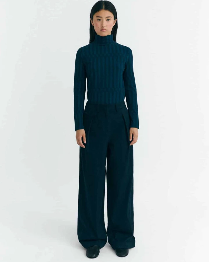 Hose Pat Blau