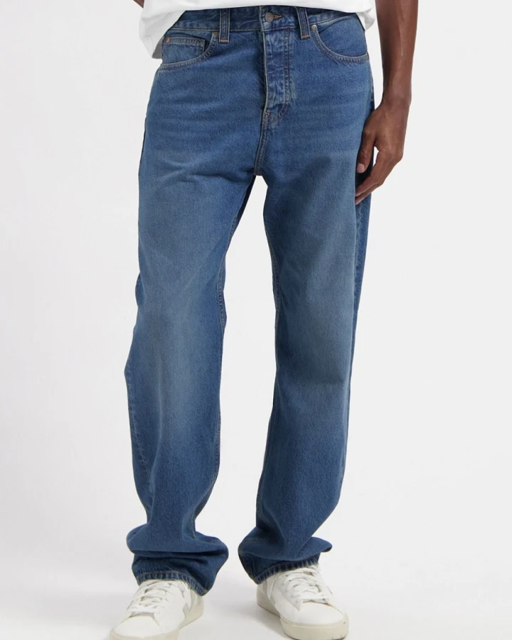 MUD Jeans Herren vegan Jeans Mid Loose Alex Rustic Blue