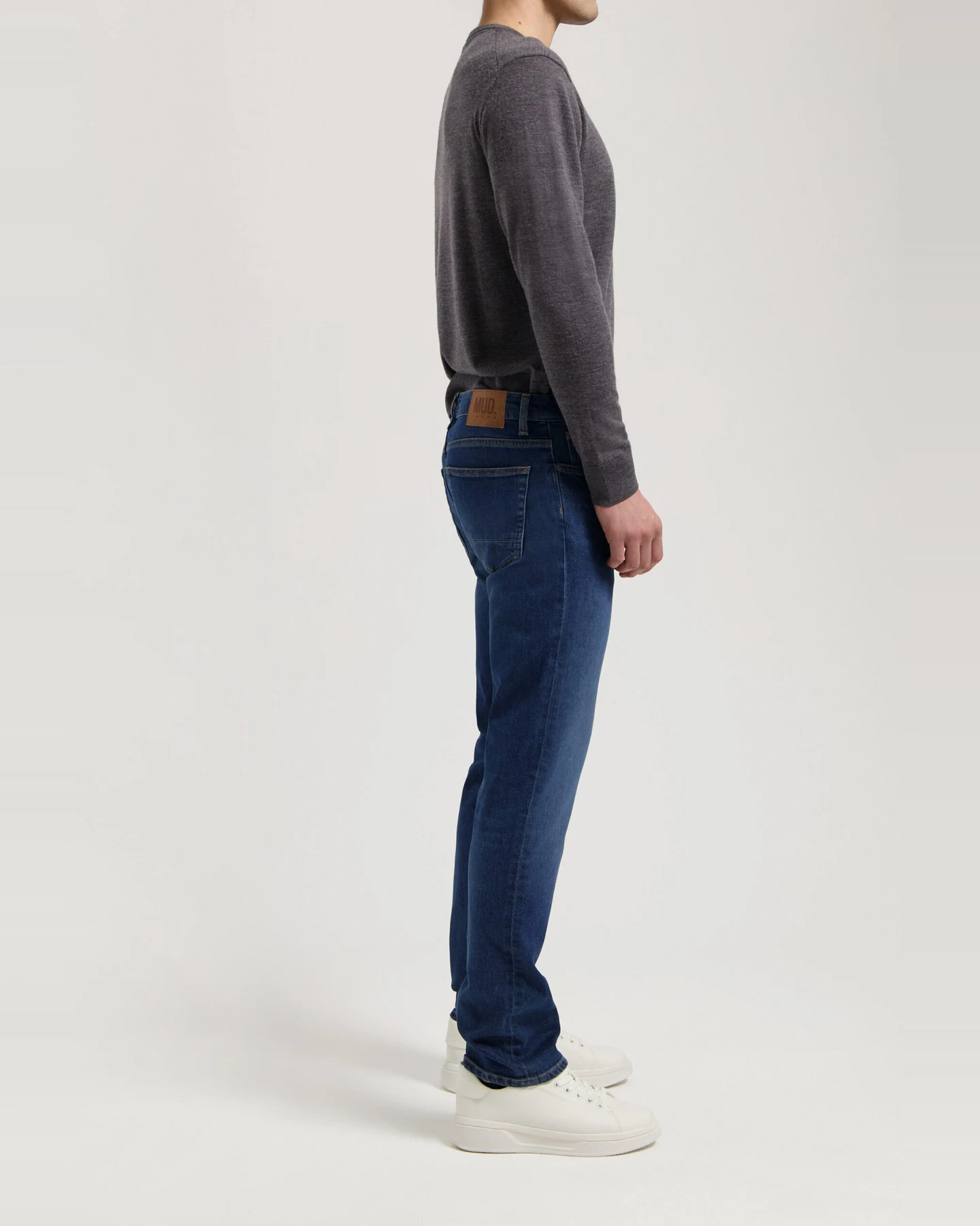 MUD Jeans Herren vegan Jeans Mid Straight Bryce Rustic Blue – Ansicht 2