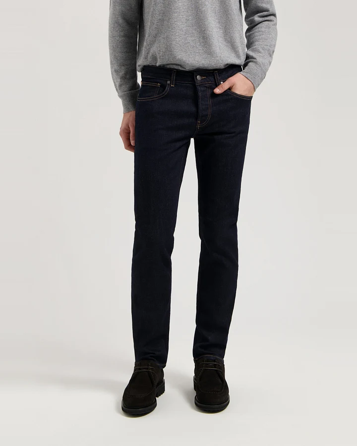 MUD Jeans Herren vegan Jeans Mid Tapered Hank Strong Blau
