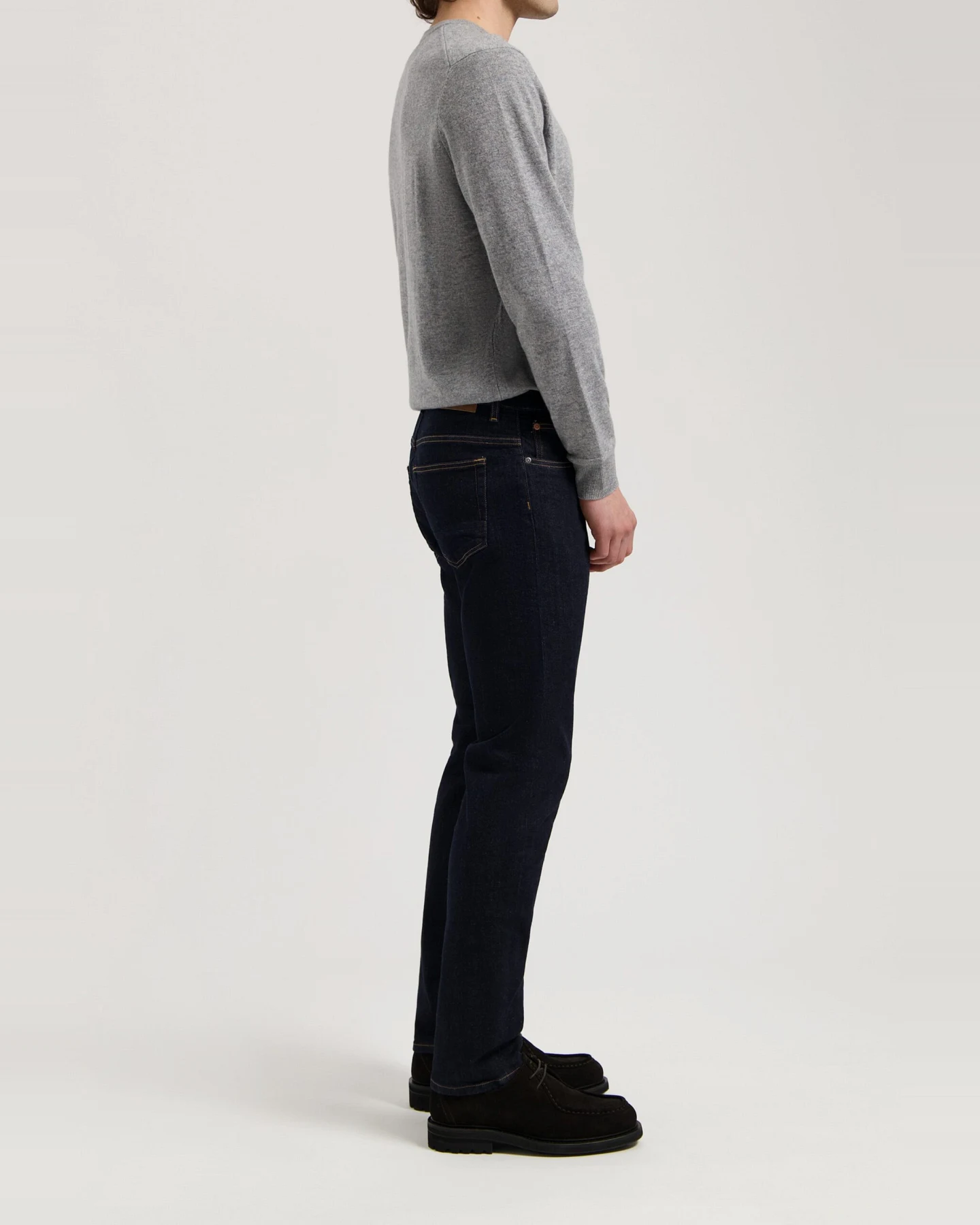 MUD Jeans Herren vegan Jeans Mid Tapered Hank Strong Blau – Ansicht 2
