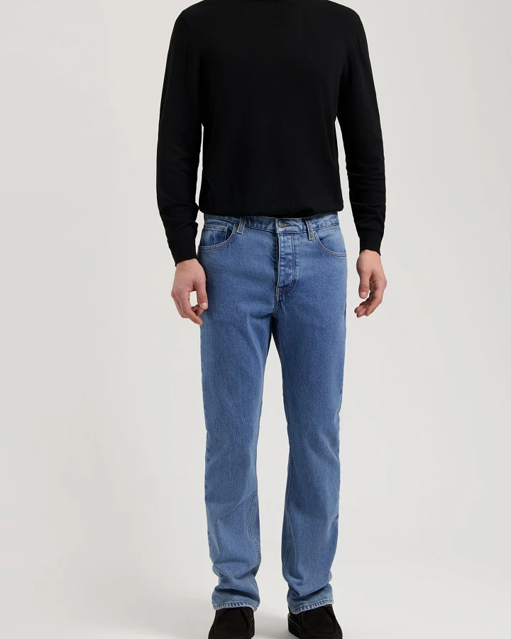 MUD Jeans Herren vegan Jeans Mid Bootcut Leo Stone Vintage Blau