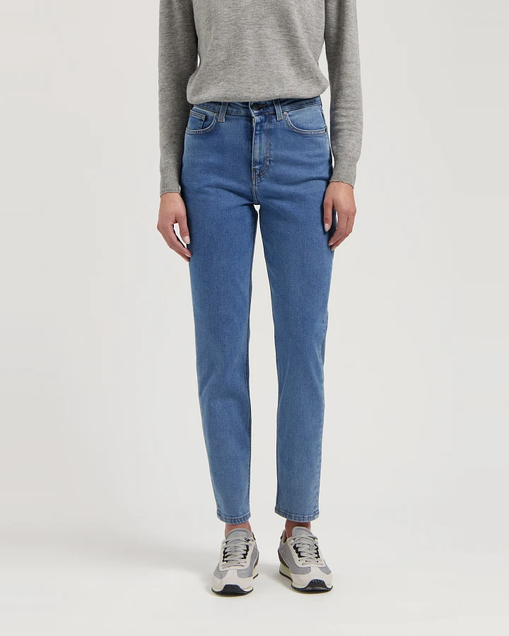 MUD Jeans Damen vegan Jeans High Tapered Mams Stone Vintage