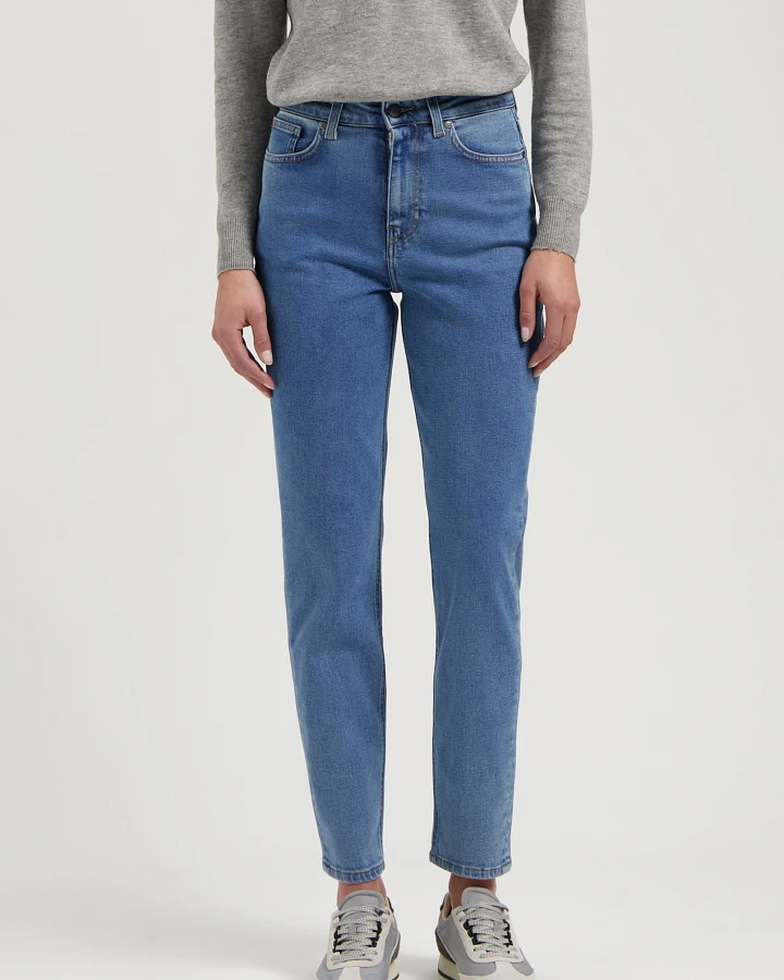 MUD Jeans Damen vegan Jeans High Tapered Mams Stone Vintage