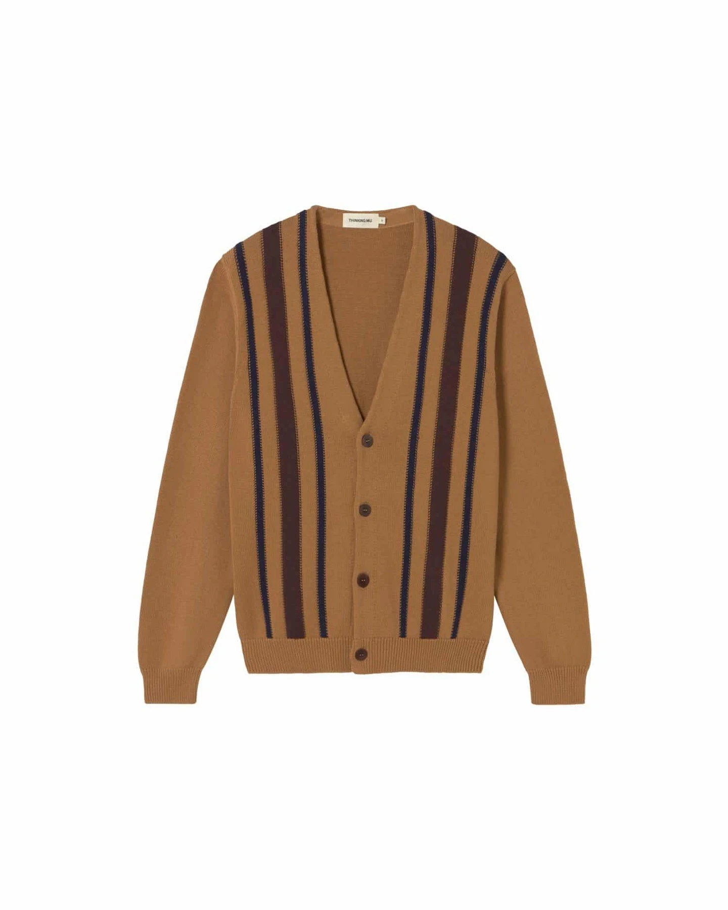 Strickjacke Creed Stripes Braun – Ansicht 6