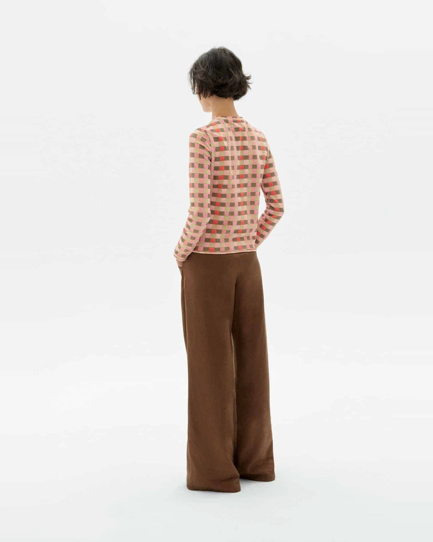 Longsleeve Brisa Checked Rosa – Ansicht 4