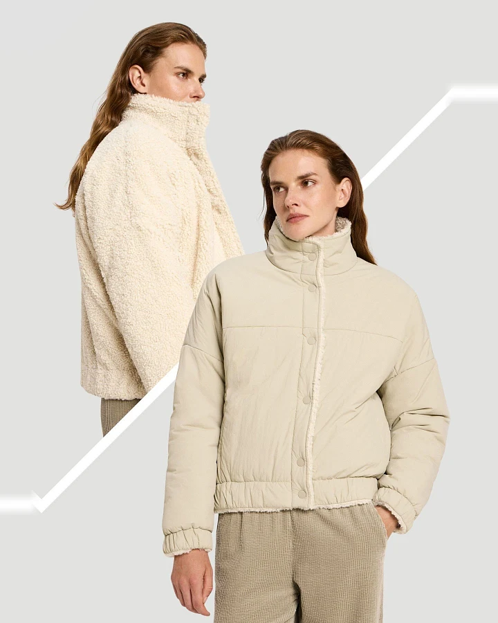 Wendejacke Plain Teddy