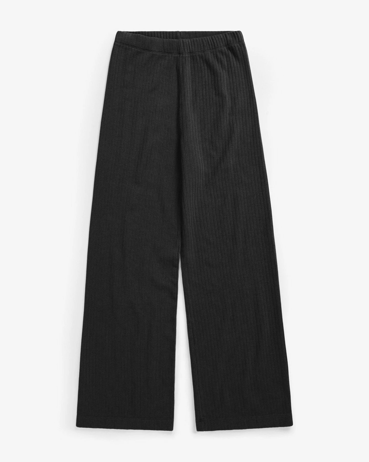 Hose Ribbed Lounge Schwarz – Ansicht 5