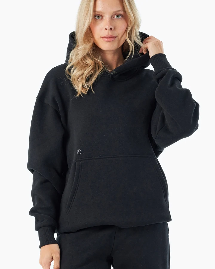 ORGANICATION Herren vegan Hoodie Harvinn Schwarz