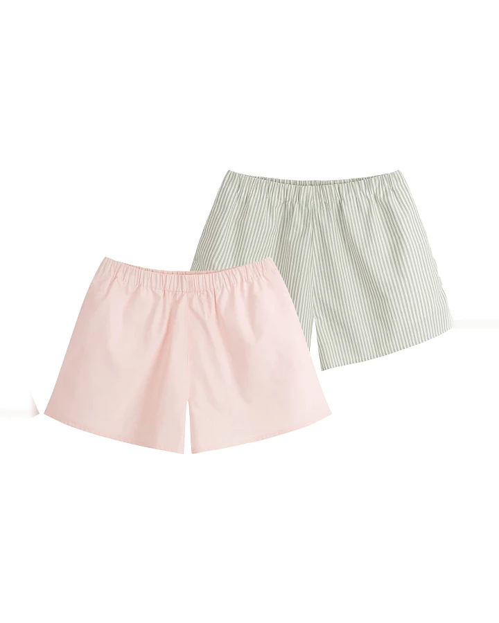 MELA Damen vegan Multipack 2x Pyjama Shorts Bundle Style Vanika Multi Color