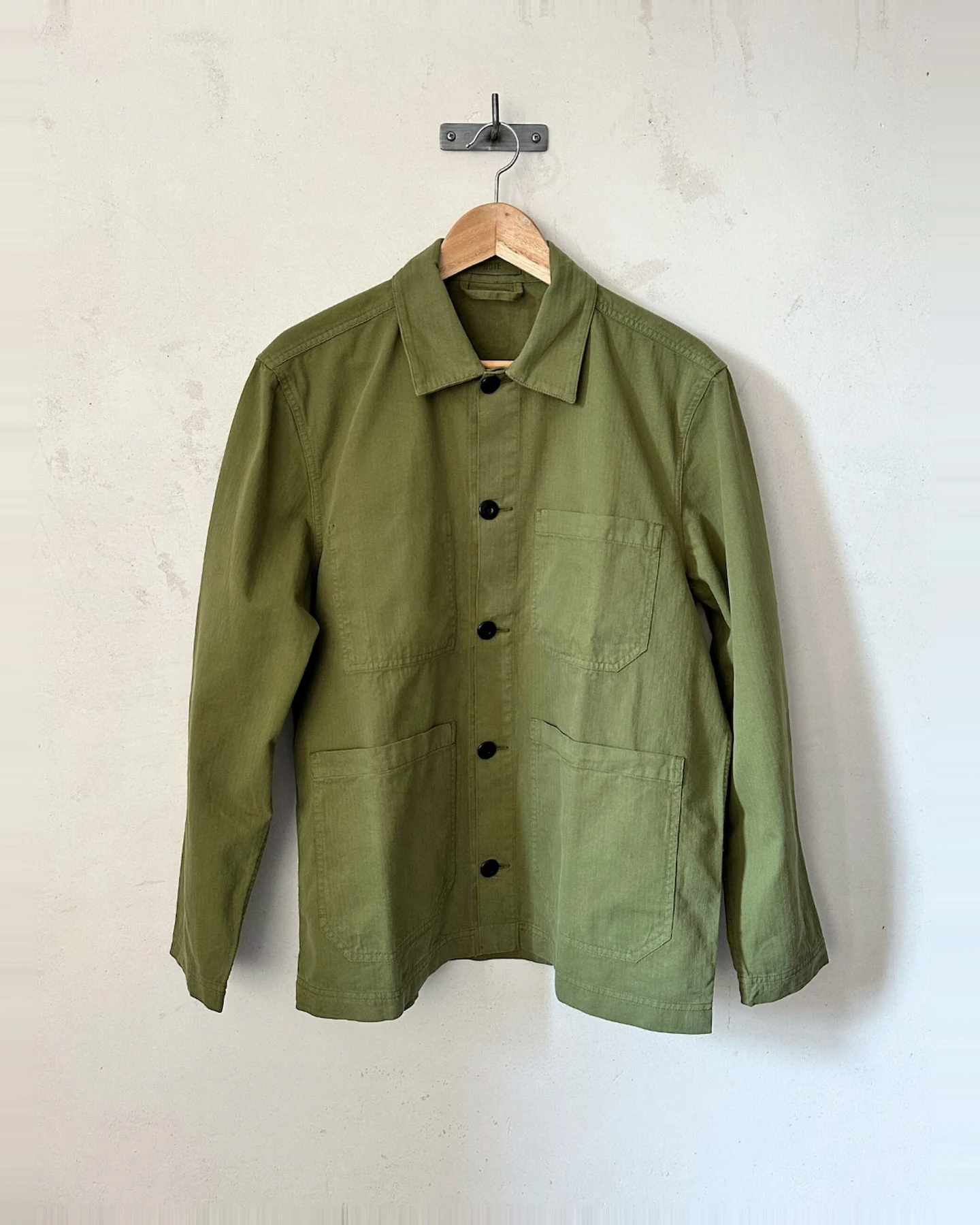 WOTE Herren vegan Jacke Utility Olivgrün – Ansicht 2