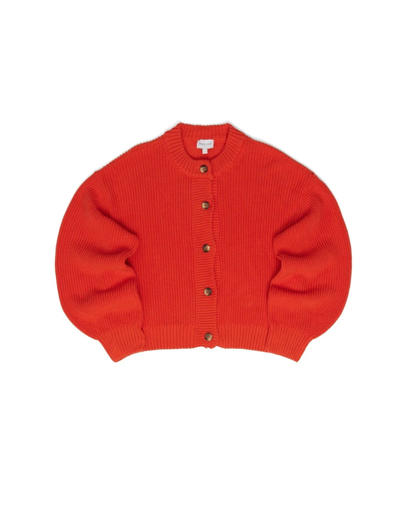 Strickjacke Chunky Knit Rot – Ansicht 6