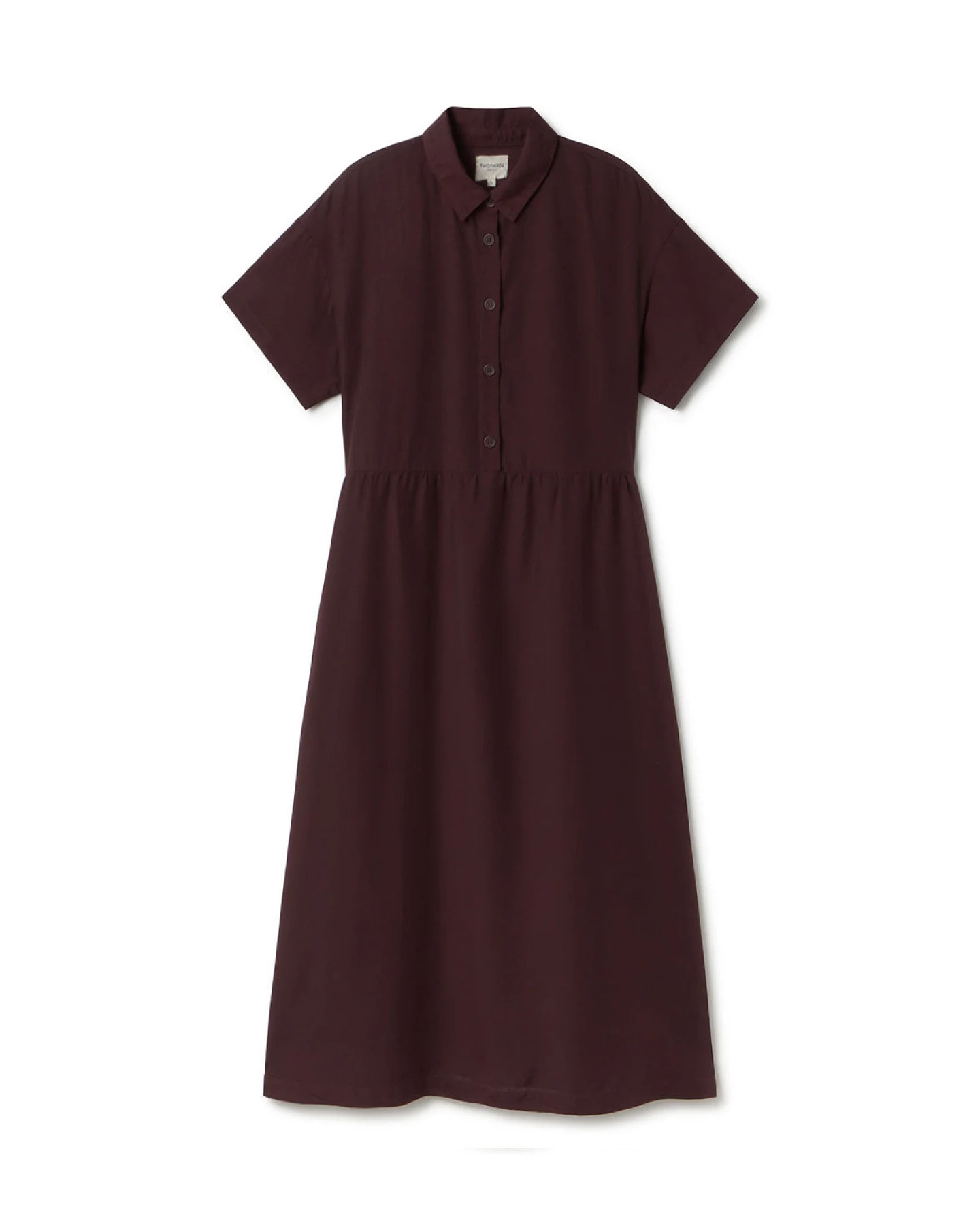 TWOTHIRDS Damen vegan Kleid Antipaxos Braun – Ansicht 2