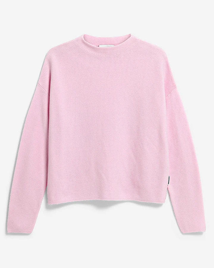 ARMEDANGELS Damen vegan Pullover Merinaa Pink Mist