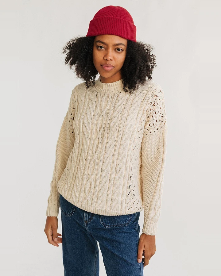 Strickpullover Greencastle Off White