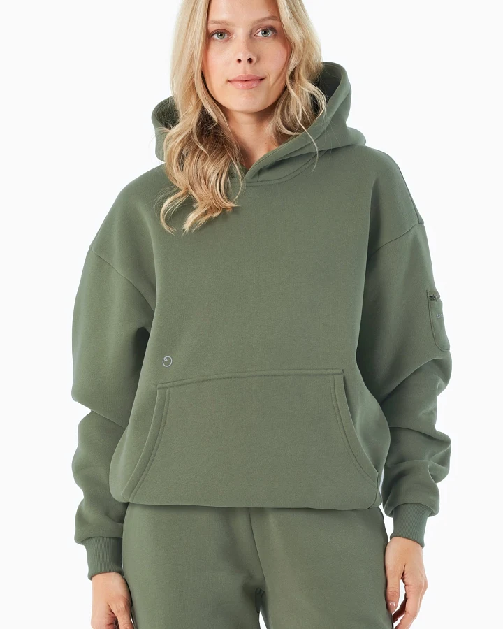 ORGANICATION Herren vegan Hoodie Harvinn Olive