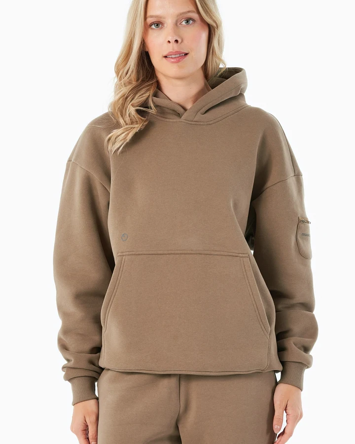 ORGANICATION Herren vegan Hoodie Harvinn Gravel