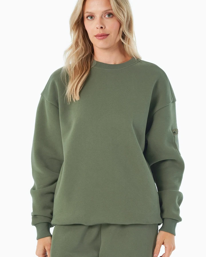 ORGANICATION Herren vegan Sweatshirt Saylorr Olive