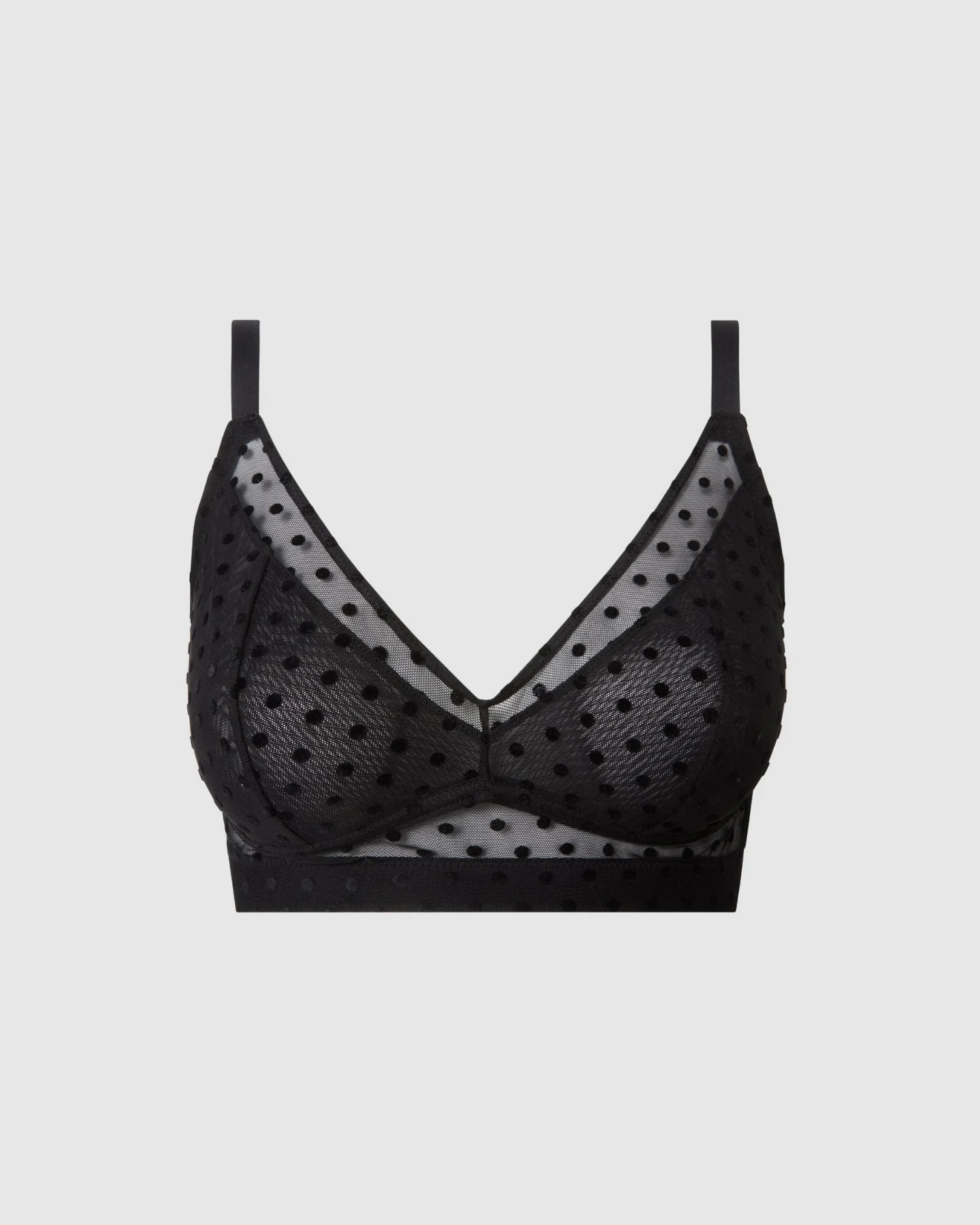 Understatement Damen vegan Bh Mesh Support Plus Black Dots – Ansicht 2