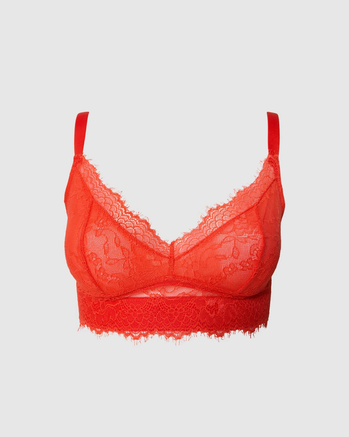 Understatement Damen vegan Bh Unterstützung Spitze Feurig Rot – Ansicht 2