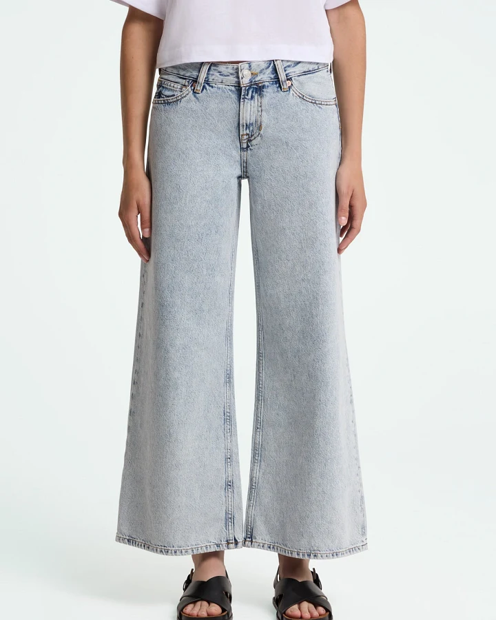Kings of Indigo Damen vegan Jeans Tanja Blau Reef Marmor