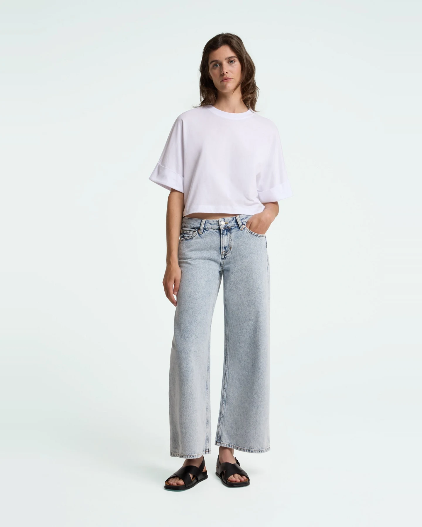 Kings of Indigo Damen vegan Jeans Tanja Blau Reef Marmor – Ansicht 2