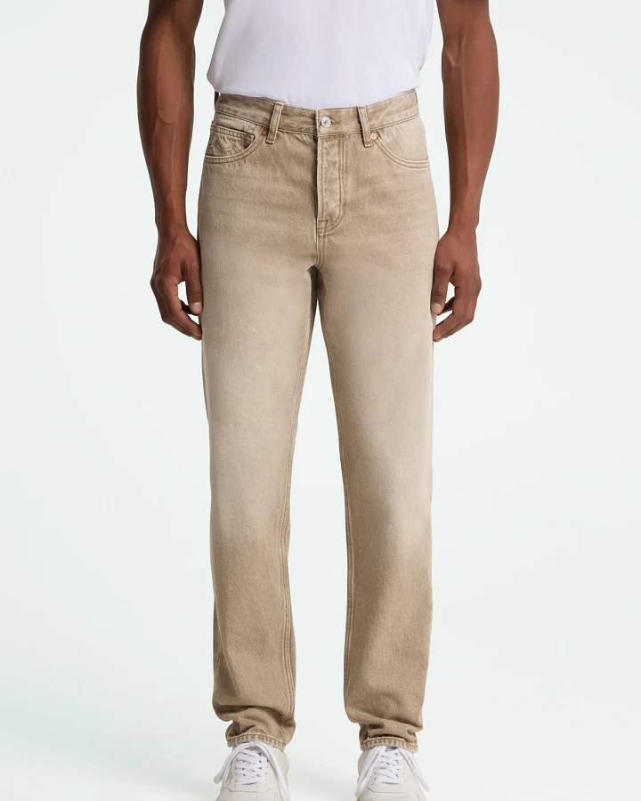 Kings of Indigo Herren vegan Jeans Sushan Retro Washed Beige