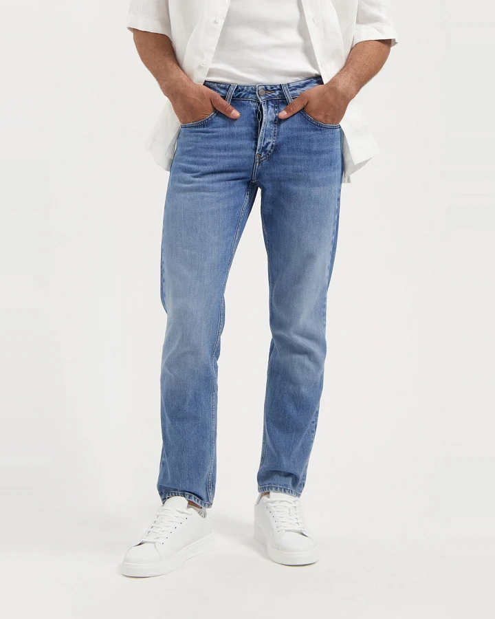 MUD Jeans Herren vegan Jeans Mid Tapered Hank Medium Aged
