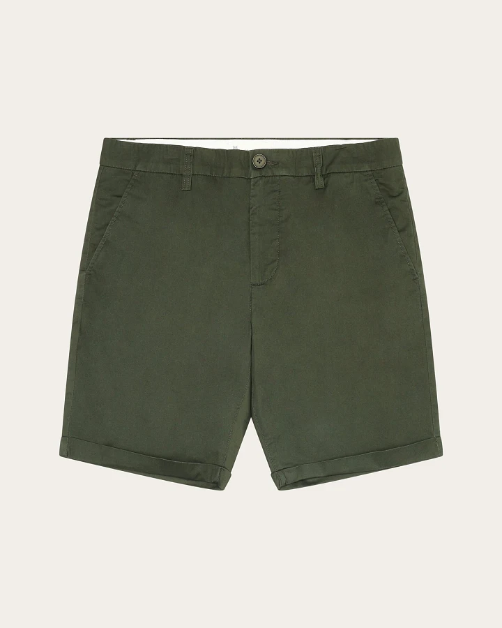 KnowledgeCotton Apparel Herren vegan Shorts Chino Chuck Regular Forrest Night