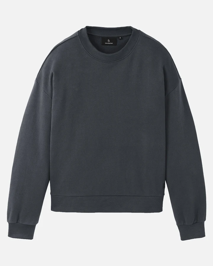 Recolution Damen vegan Sweatshirt Nerine Dunkelgrau