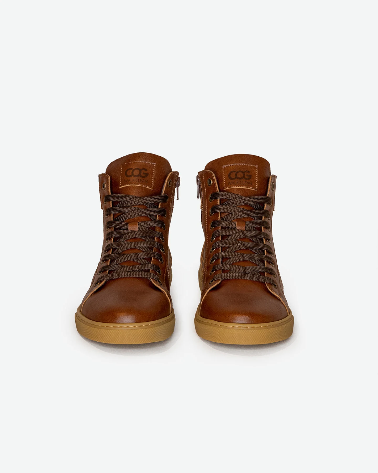 COG Herren vegan Sneaker Wallace Braun Reißverschluß – Ansicht 2