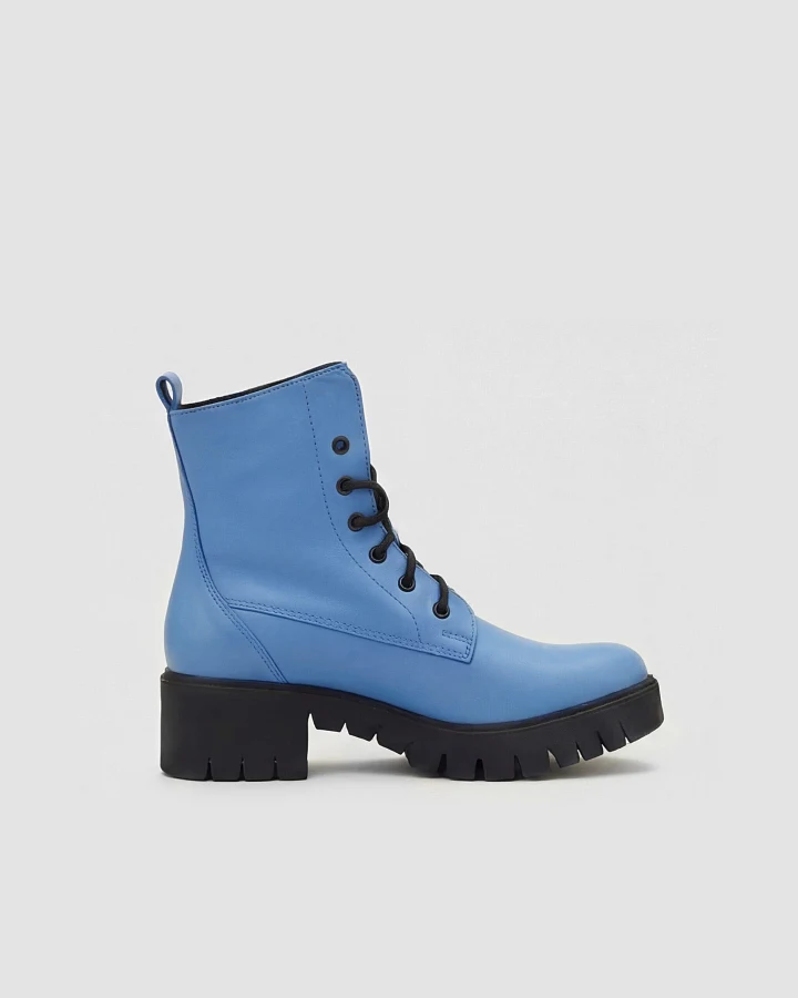 BOHEMA Damen vegan Stiefel Workers Nr. 3 Baby Blue