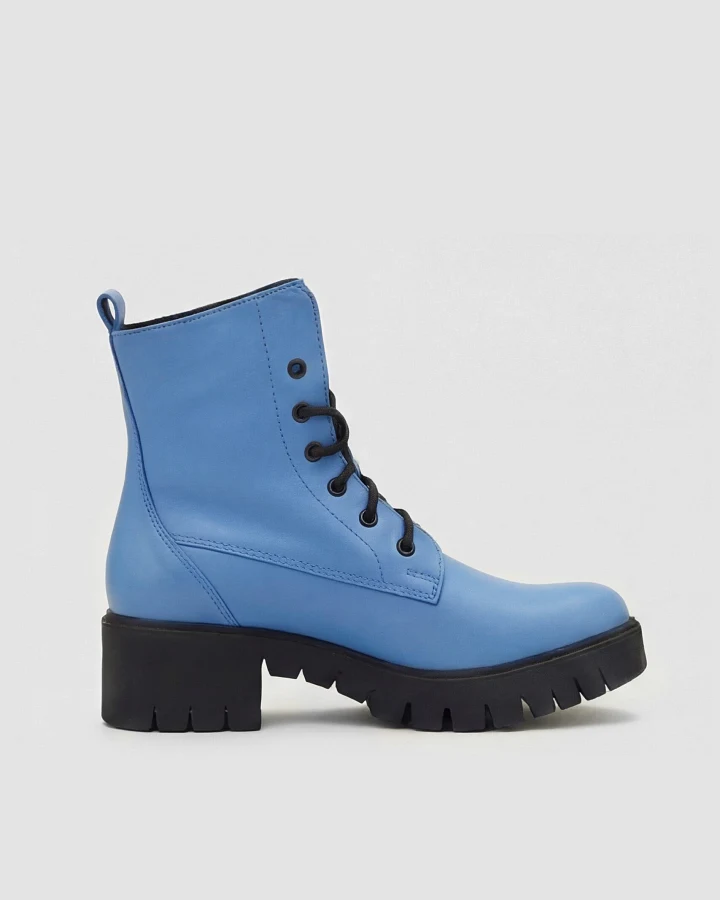 BOHEMA Damen vegan Stiefel Workers Nr. 3 Baby Blue