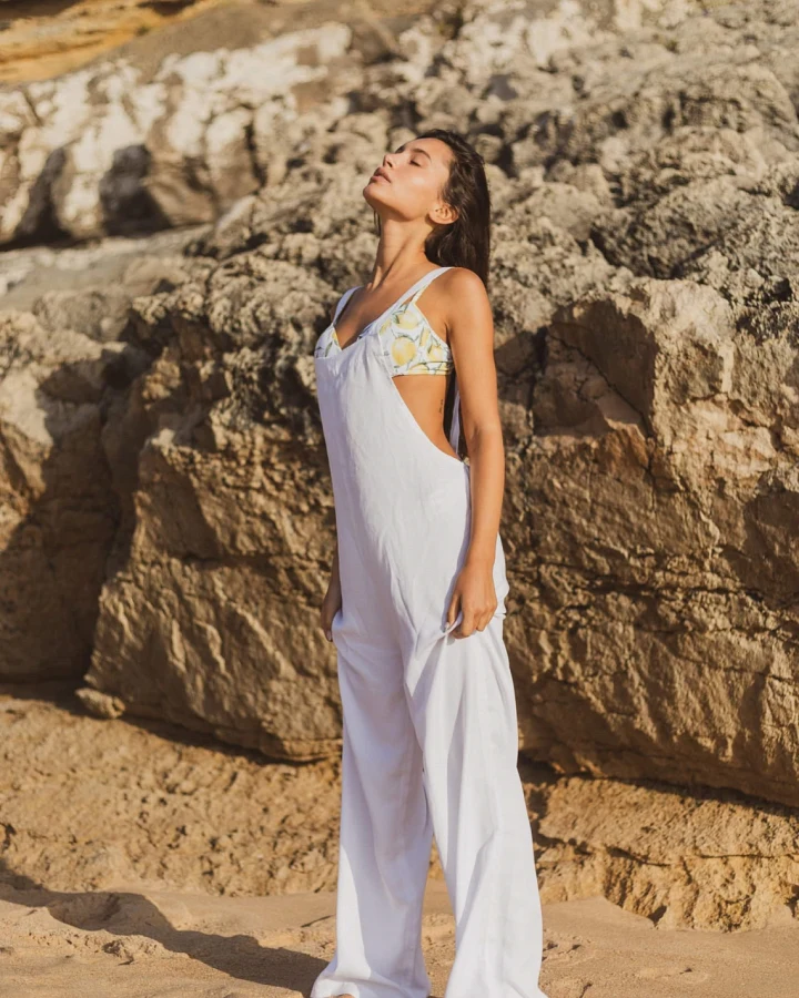 Vanilla Sand Damen vegan Jumpsuit Citizens Of Humanity Hafermilch