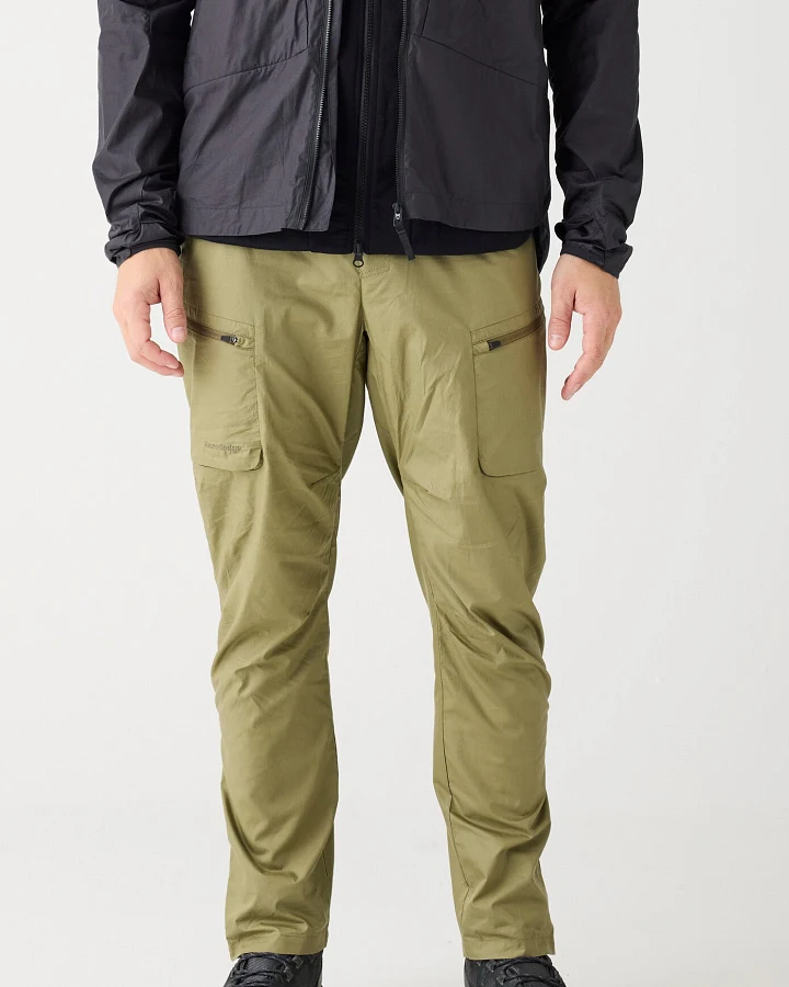 KnowledgeCotton Apparel Herren vegan Hose Vent Ripstop 90 Gebrannte Olive