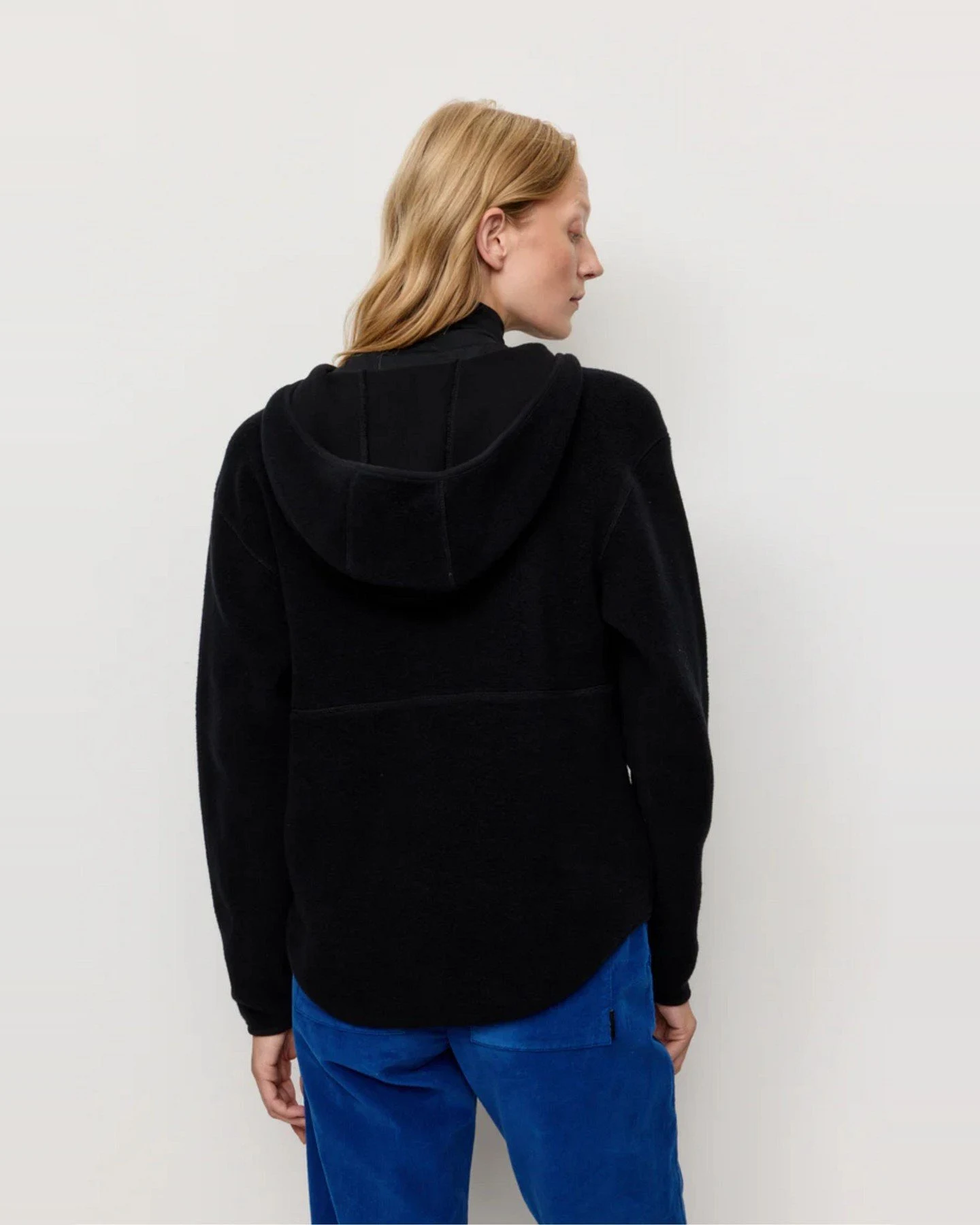 Hoodie Fleece Forsthia Schwarz – Ansicht 2