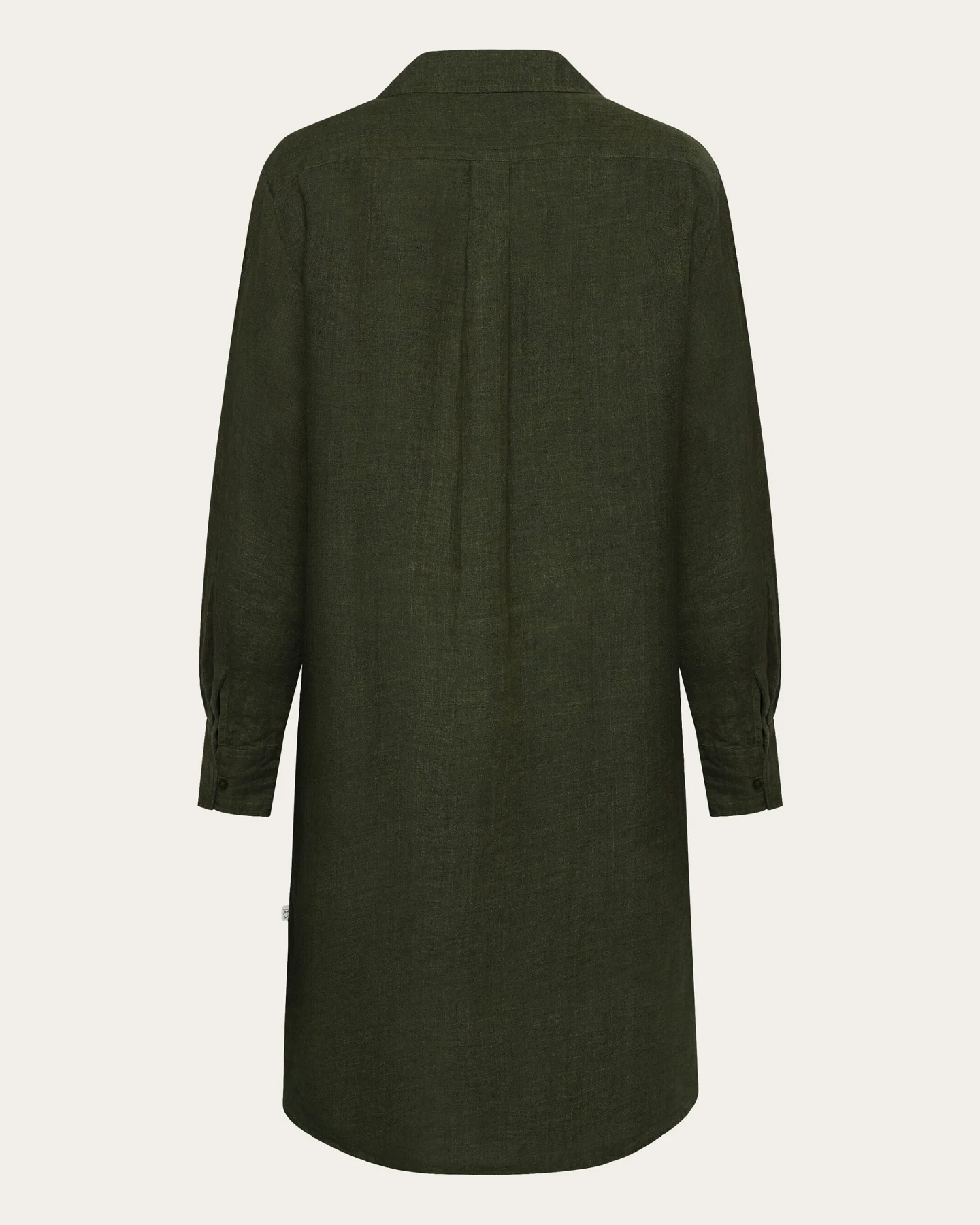 KnowledgeCotton Apparel Damen vegan Kleid Klassisch Gebrannte Olive – Ansicht 2