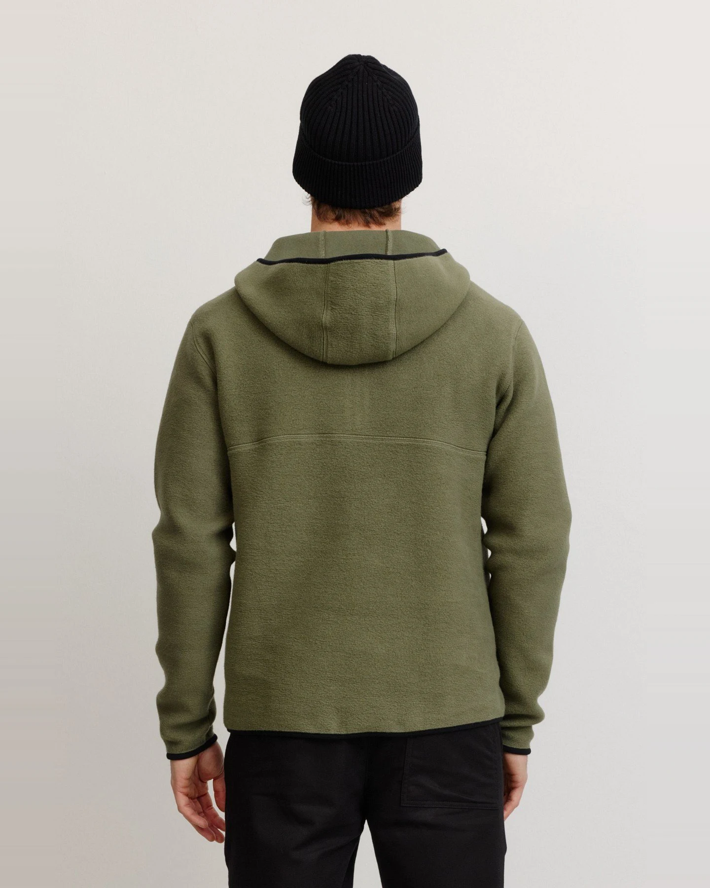 Hoodie Fleece Caimito Grün – Ansicht 2