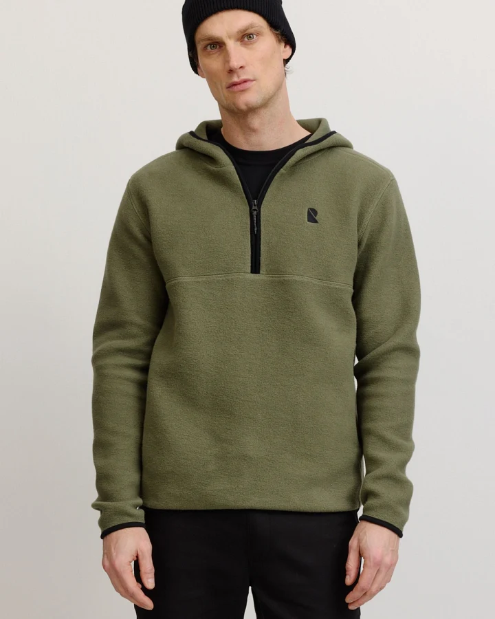Hoodie Fleece Caimito Grün