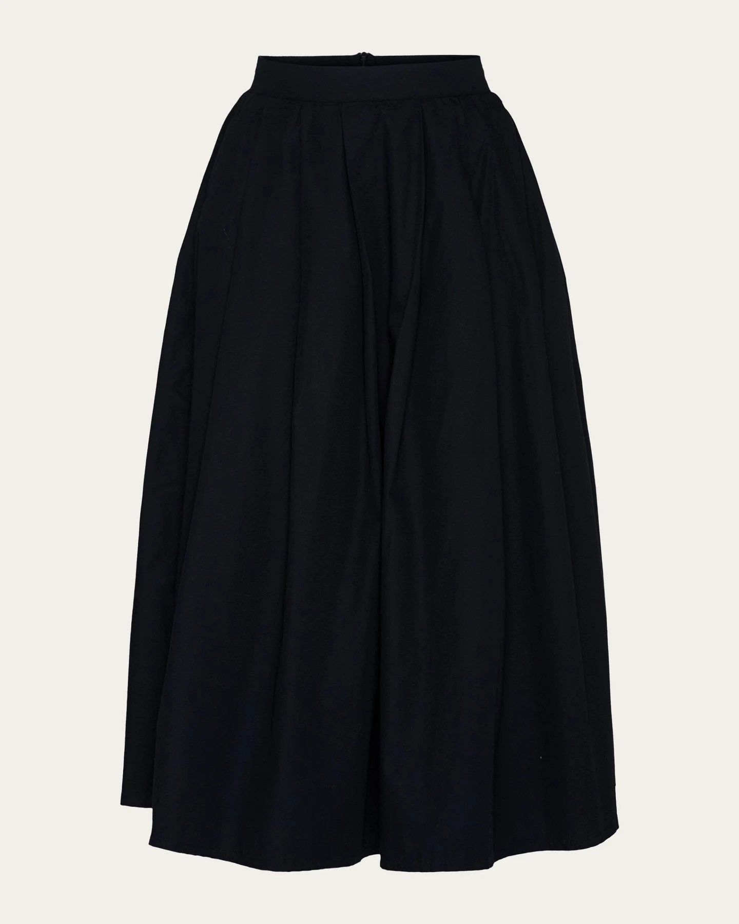 KnowledgeCotton Apparel Damen vegan Faltenrock Black Jet – Ansicht 2