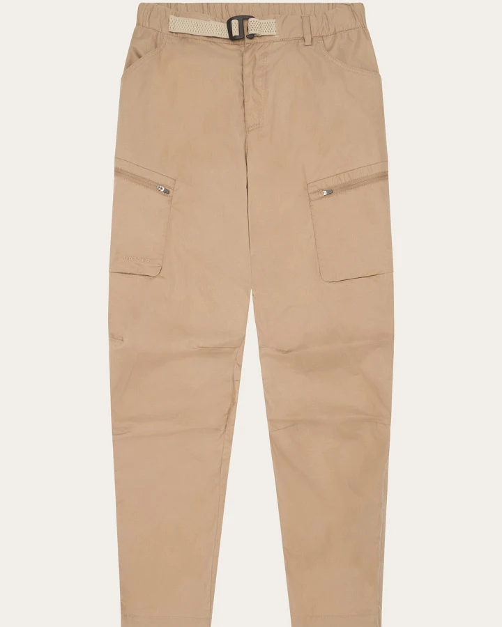 KnowledgeCotton Apparel Damen vegan Hose Vent Ripstop 90 Tuffet Beige