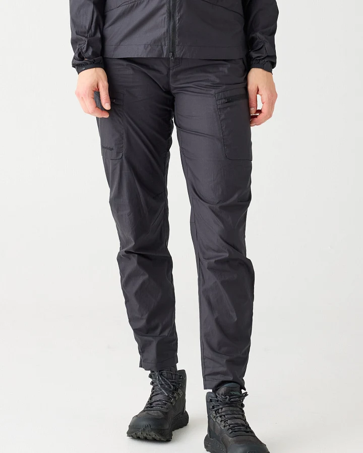 KnowledgeCotton Apparel Damen vegan Hose Vent Ripstop 90 Black Jet