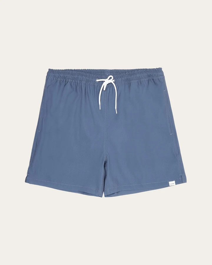 KnowledgeCotton Apparel Herren vegan Badehose Herren Bay Stretch Vintage Indigo