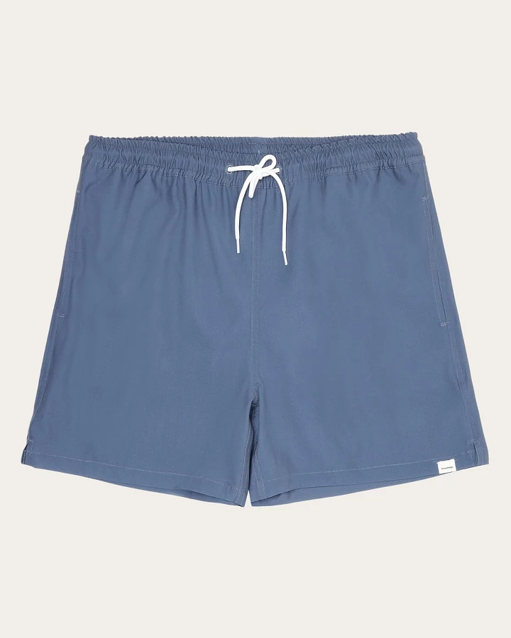 KnowledgeCotton Apparel Herren vegan Badehose Herren Bay Stretch Vintage Indigo