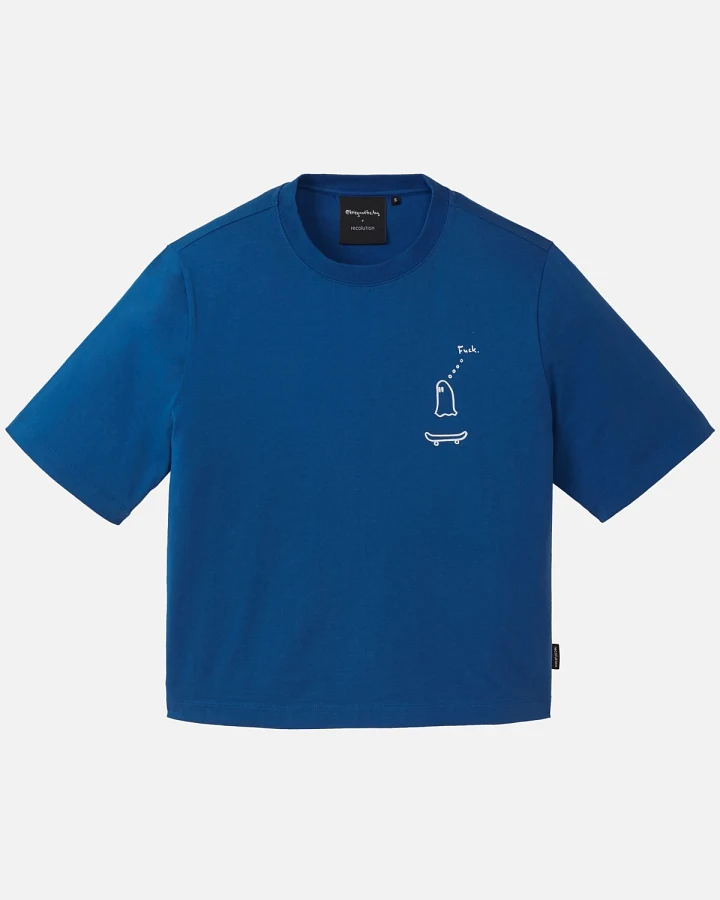 T-Shirt Azolla Geisterfahrer Blau
