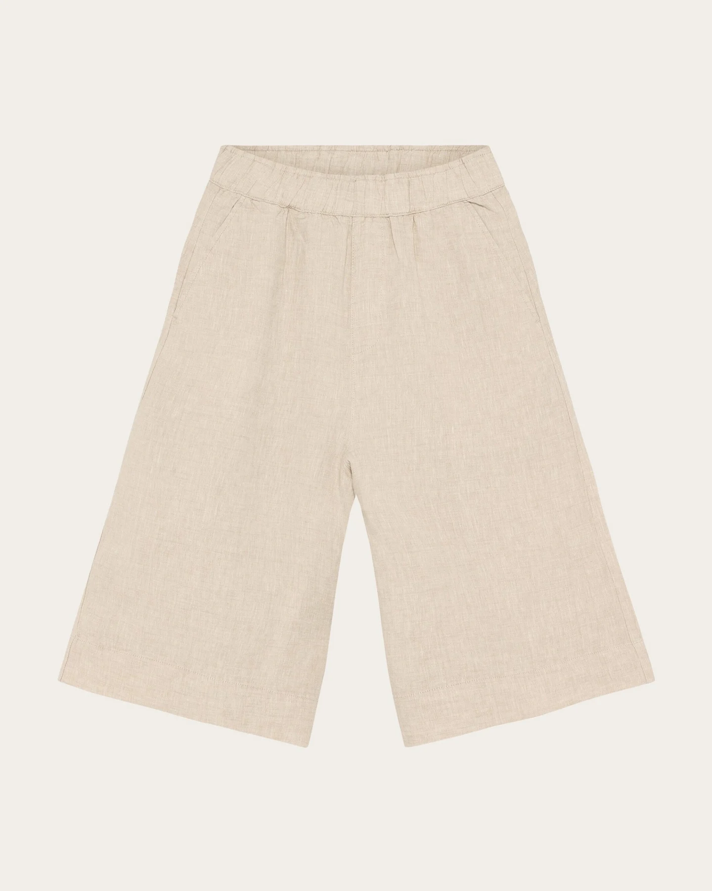 KnowledgeCotton Apparel Damen vegan Culotte Shorts Eve Wide Light Feather Gray – Ansicht 2